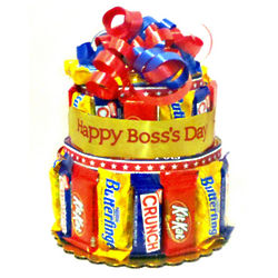 Bosses Day Candy Bar Cake