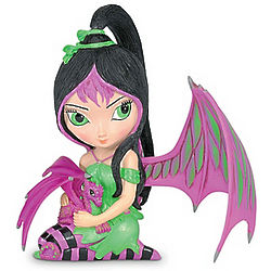 Ivy Fairy and Dragon Figurine