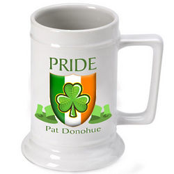 Personalized Irish Pride Beer Stein