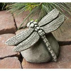 Handcrafted Cast Stone Dragonfly