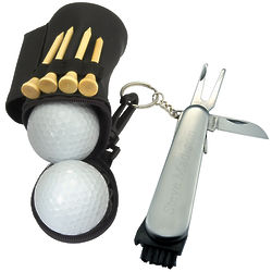 Personalized Golf Bag Caddy Tool Tee Set Keychain