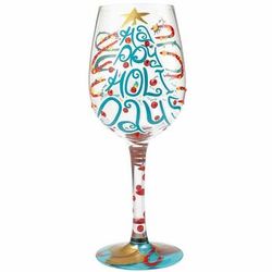 I'll Be Home - Happy Holidays Wine Glass