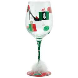 Giant Shop-A-Holiday Wine Glass