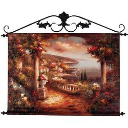 Gulf of Poets Painted Canvas Tapestry