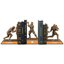Clemson Tigers Sculptural Bookends in Cold-Cast Bronze