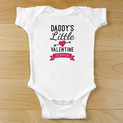 Personalized Little Valentine Infant Bodysuit