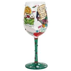 Christmas Princess Wine Glass