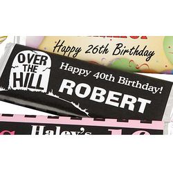 Personalized Over the Hill Candy Wrappers