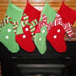 Personalized Sweater Knit Christmas Stocking