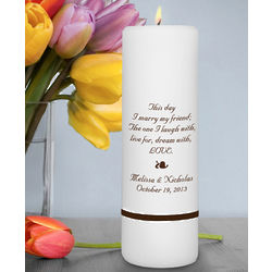 Personalized Motif Unity Candle