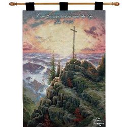 Sunrise Tapestry with Bible Verse