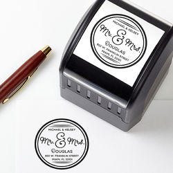 Circle of Love Personalized Self-Inking Address Stamper