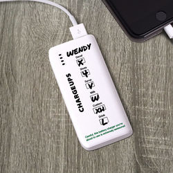 Personalized Charge-Ups Slimline Battery Charger