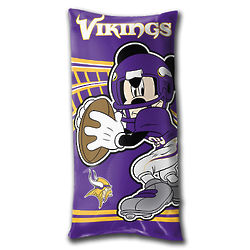 Kid's Mickey Mouse Minnesota Vikings Body Pillow