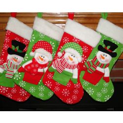Let's Build a Snowman Personalized Stocking