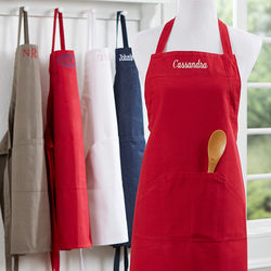 Kitchen Apron with Embroidered Name