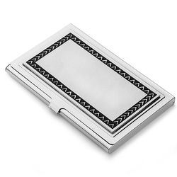 Outback Engraved Stainless Steel Business Card Case