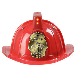 Personalized Firefighter Helmet Dress-Up Toy with Siren & Light