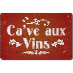 French Wine Cellar Metal Sign