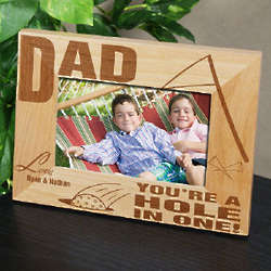 A Hole In One Wood Picture Frame
