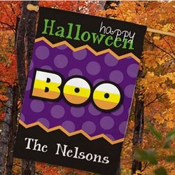Personalized Happy Halloween House Flag