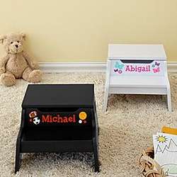 Personalized Step-n-Store Stool