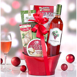Edenbrook Vineyards White Zinfandel Holiday Gift Basket