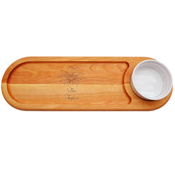 Personalized Dip Serving Board with Fireworks Design