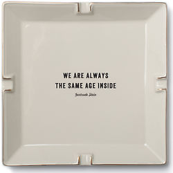 Ceramic Catchall with Stein Quote
