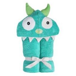 Turquoise Monster Hooded Towel