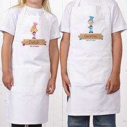 Junior Chef Character Personalized Kid's Apron