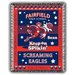 Spikin Personalized Volleyball Afghan
