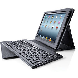 Leather Bluetooth Keyboard with Leather Case
