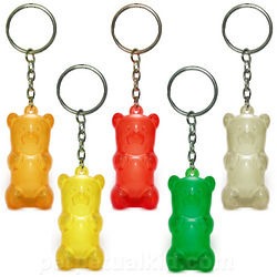 Light Up Gummy Bear Keychain