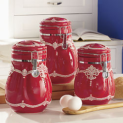 3-Piece Lace Canister Set