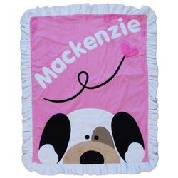 Personalized Peekaboo Puppy Blanket