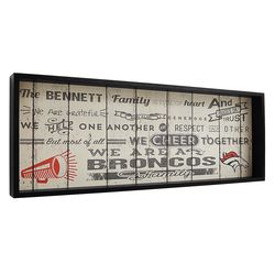 Personalized Family Rules NFL Shadow Box