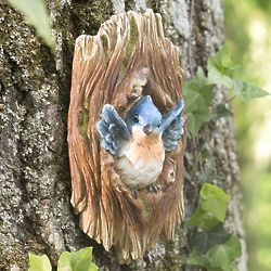 Happy Bluebird in a Tree Wall Art
