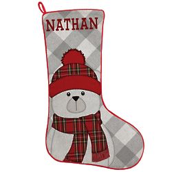 Personalized Holiday Bear Buddy Stocking