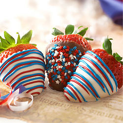 Stars and Stripes Chocolate Strawberries