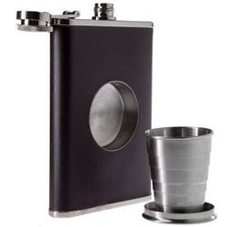 Built In Shot Glass Flask