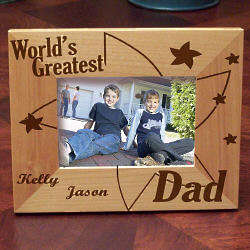 World's Greatest Stars Wood Picture Frame