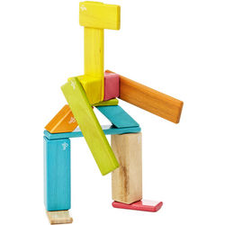 14-Piece Magnetic Wooden Toy Blocks