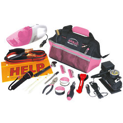 54 Piece Pink Roadside Tool Kit