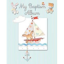 Baby Boy's Baptism Memories and Signature Book
