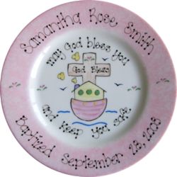 To Celebrate Their Baptism Personalized Plate