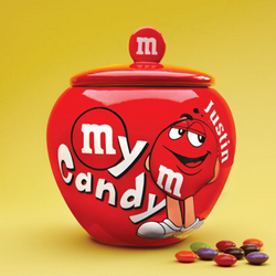 Personalized M&M Candy Jar