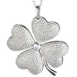 Four Leaf Clover Necklace in Sterling Silver