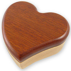 Wooden Heart Puzzle Box