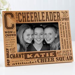 Personalized Cheerleader 4x6 Picture Frame